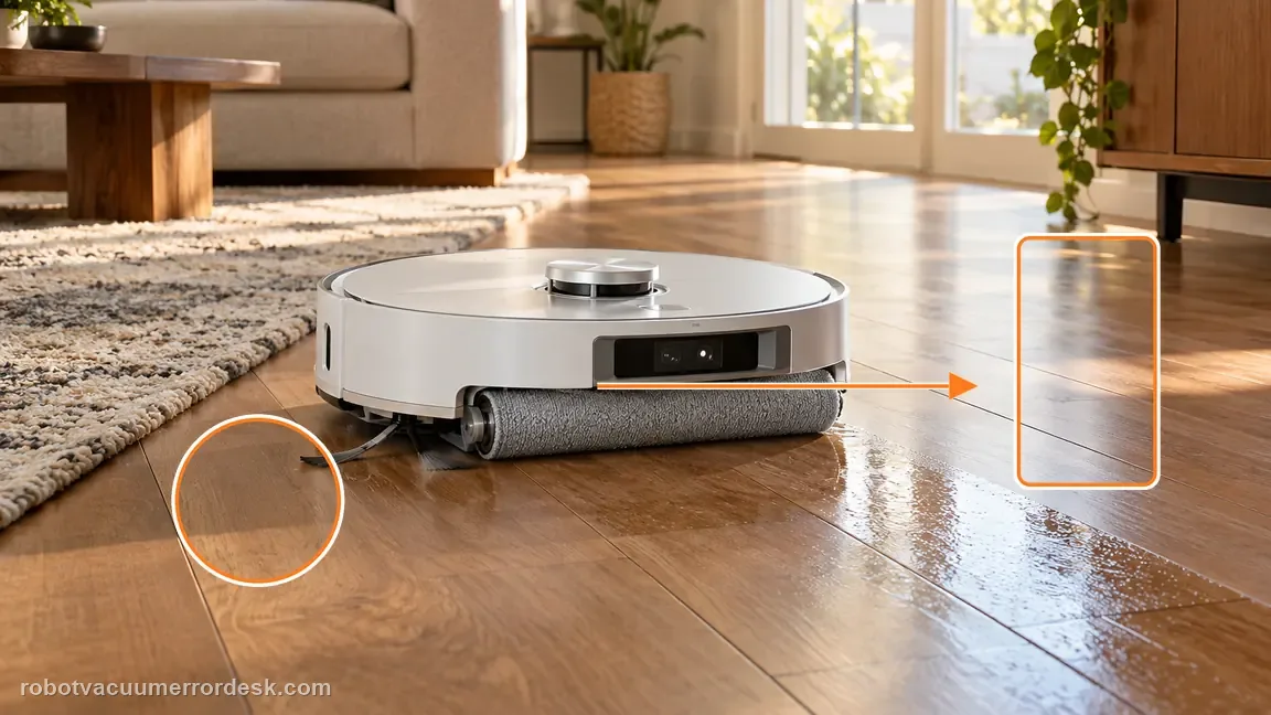 Dreame Aqua10 Ultra Roller Complete shown in a close repair view of side proof, matching the continue a short cleaning task near the same area check.