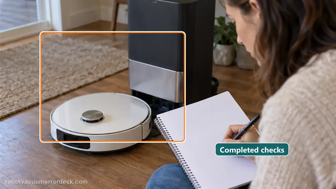 Dreame L20 Ultra is shown with a close repair view of checklist, matching the include the troubleshooting already completed check.