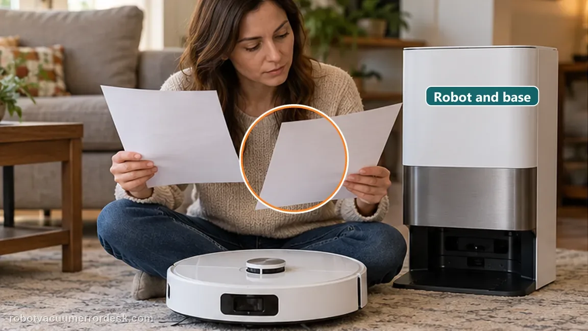 Dreame L20 Ultra is shown with a close repair view of service scope, matching the separate a repair-eligibility question from a troubleshooting question check.