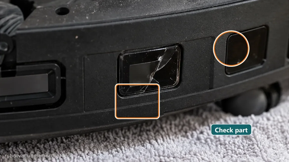 ECOVACS DEEBOT X11 OmniCyclone shown in a close repair view of escalation, matching the when to stop diy check.