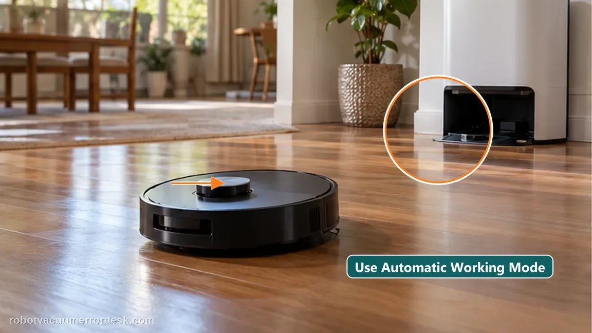 ECOVACS DEEBOT X11 OmniCyclone shown in a close repair view of auto mode, matching the use auto mode for the proof test check.