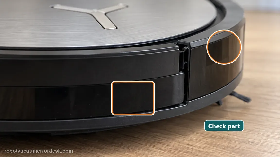 ECOVACS DEEBOT X11 OmniCyclone shown in a close repair view of escalation, matching the when to stop diy check.