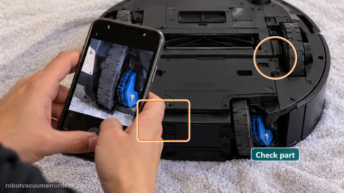 ECOVACS DEEBOT X11 OmniCyclone shown in a close repair view of escalation, matching the when to stop diy check.