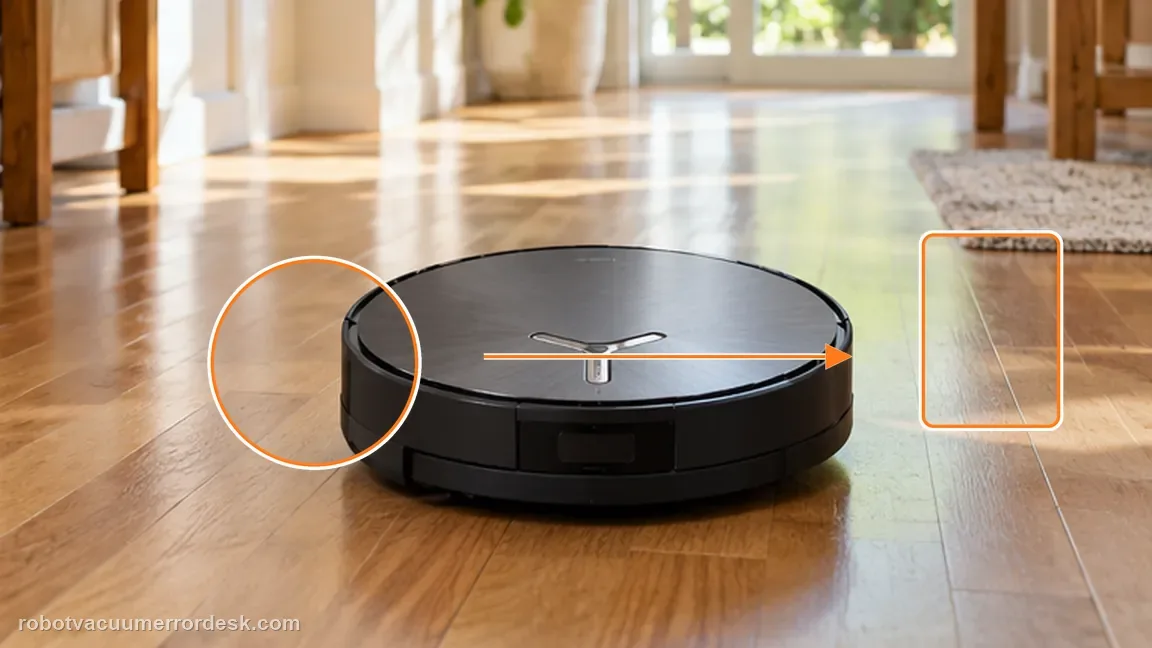 ECOVACS DEEBOT X11 OmniCyclone shown in a close repair view of wheel proof, matching the confirm recovery with a straight-line hard-floor test check.