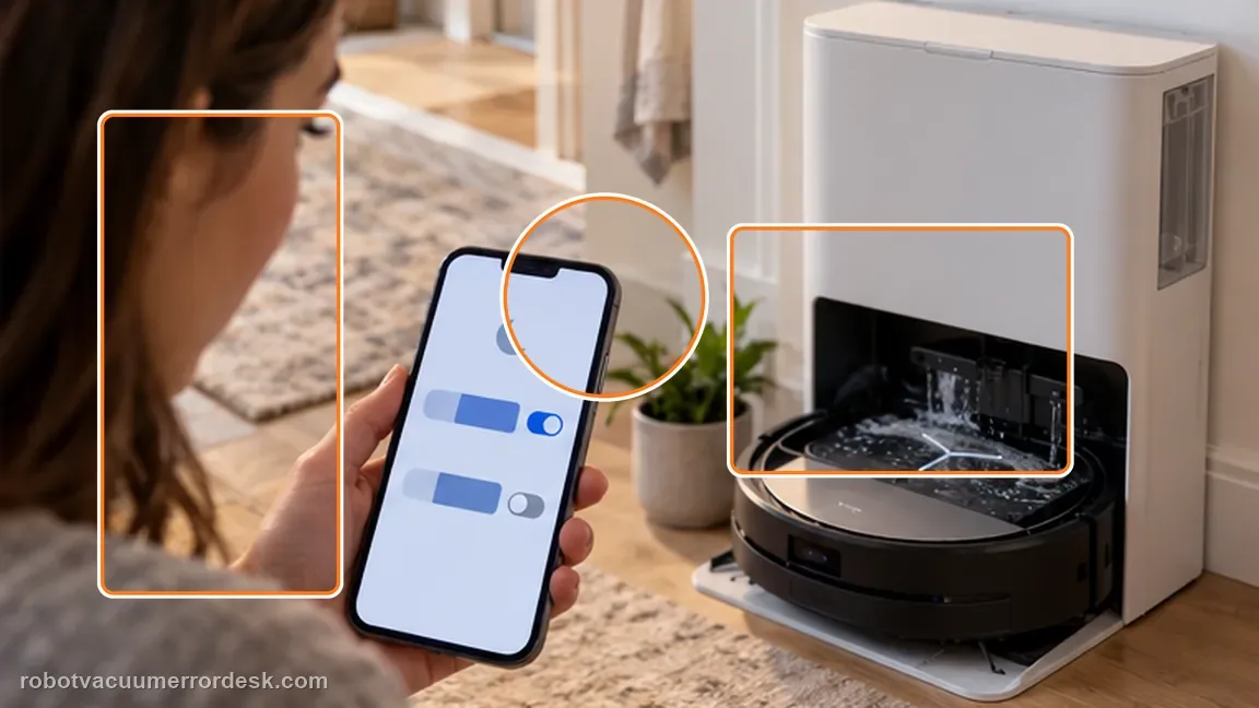 ECOVACS DEEBOT X11 OmniCyclone shown in a close repair view of schedule conflict, matching the check dnd and task conflicts check.