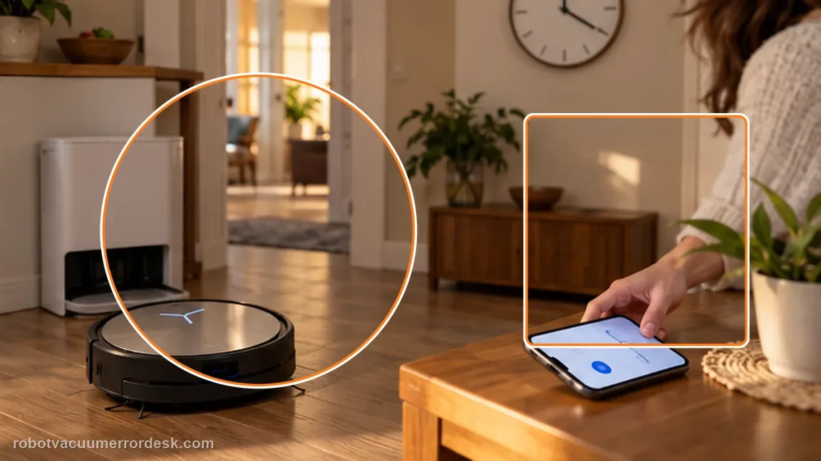 ECOVACS DEEBOT X11 OmniCyclone shown in a close repair view of quick schedule, matching the run one near-term schedule test after saving check.