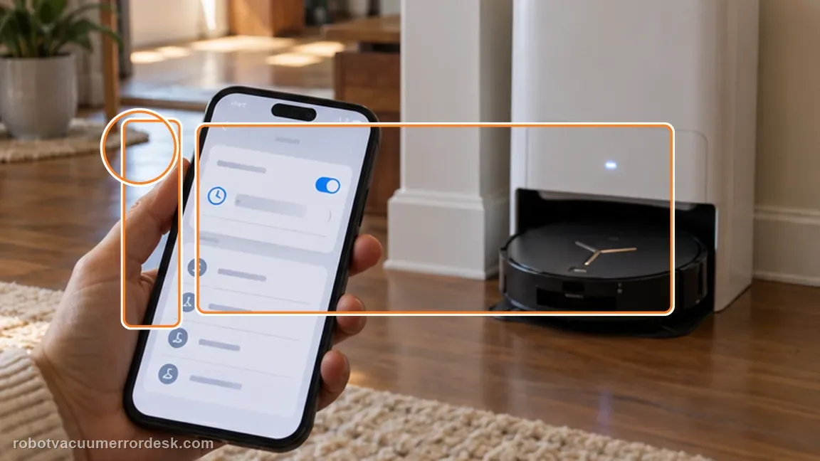 ECOVACS DEEBOT X11 OmniCyclone shown in a close repair view of history check, matching the check the next-run state and recent task history check.
