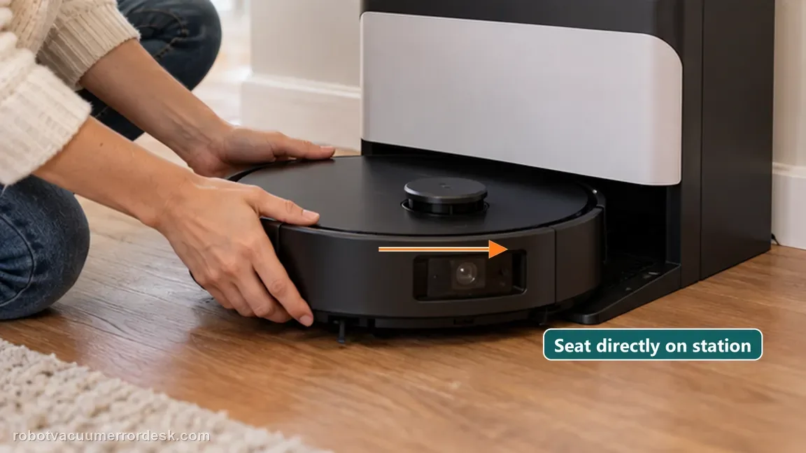 ECOVACS DEEBOT X8 Pro Omni is shown with a close repair view of manual dock, matching the use manual docking to remove navigation from the charging test check.
