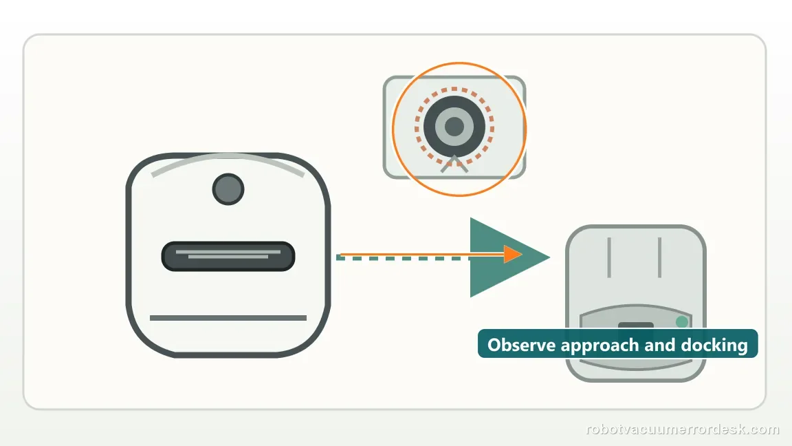 ECOVACS DEEBOT X8 Pro Omni is shown with a close repair view of watch attempt, matching the watch one return attempt and classify where it fails check.