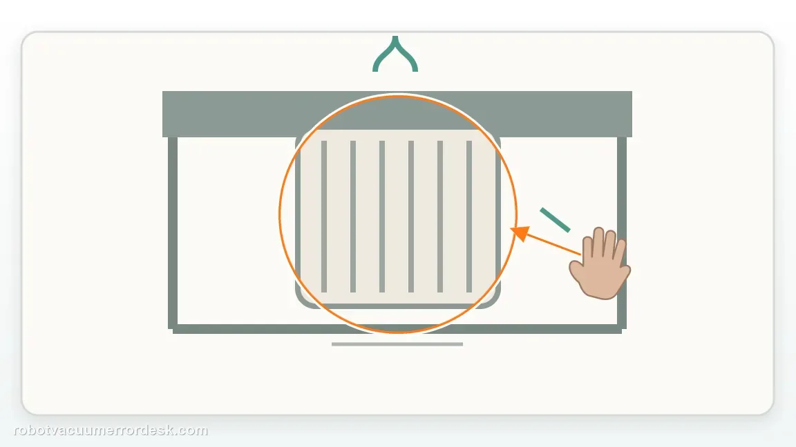 A Shark Matrix 2-in-1 is shown with a detached filter being cleaned over a protected work area in a clean repair diagram, matching the service the filters as the suction-specific first line check.